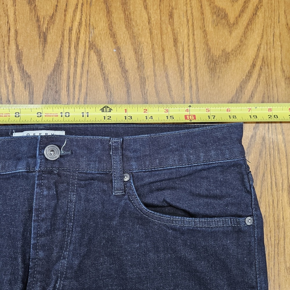 Joseph Abboud Jeans Mens 36x32 Blue Slim Fit Dark Wash Straight Stretch Denim - Picture 8 of 12